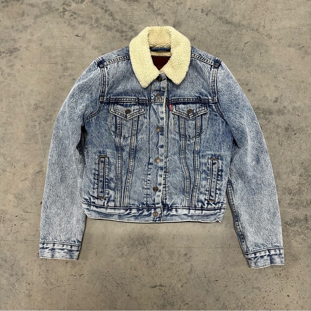 Levi’s Sherpa Lined Denim Jacket Size XS
